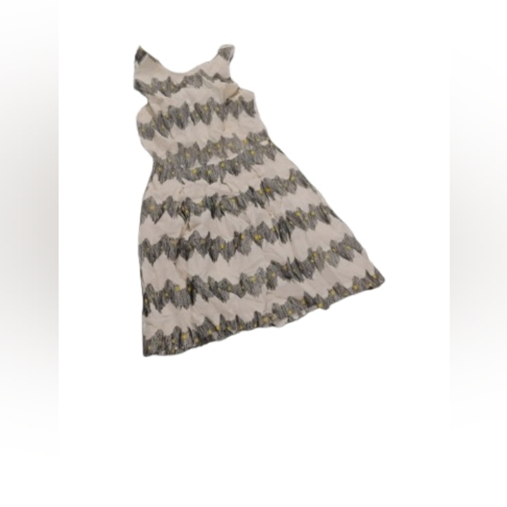 Corey Lynn Calter Anthropologie Floral Zig Zag Pattern Dress Sleeveless 2P